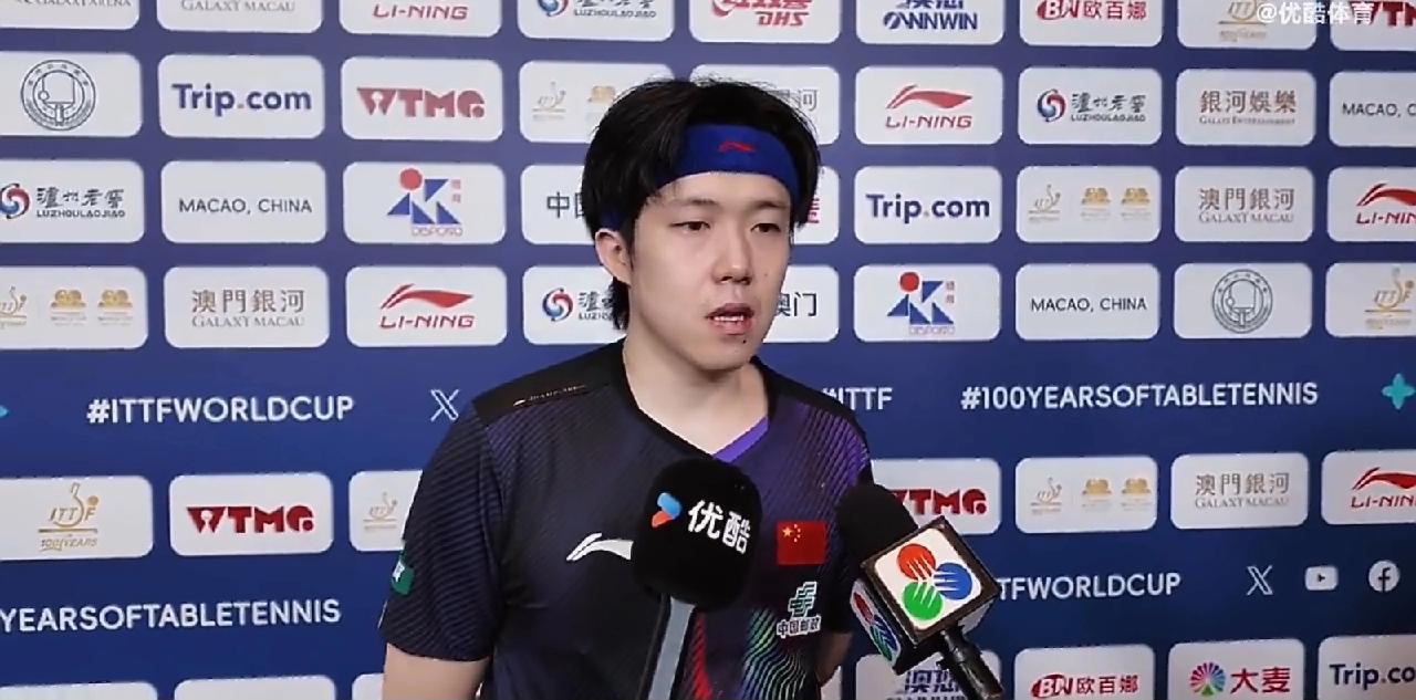 征战澳门世界杯，王楚钦谈及澳门印象：福地+美味！

王楚钦：自己的第二个公开的单