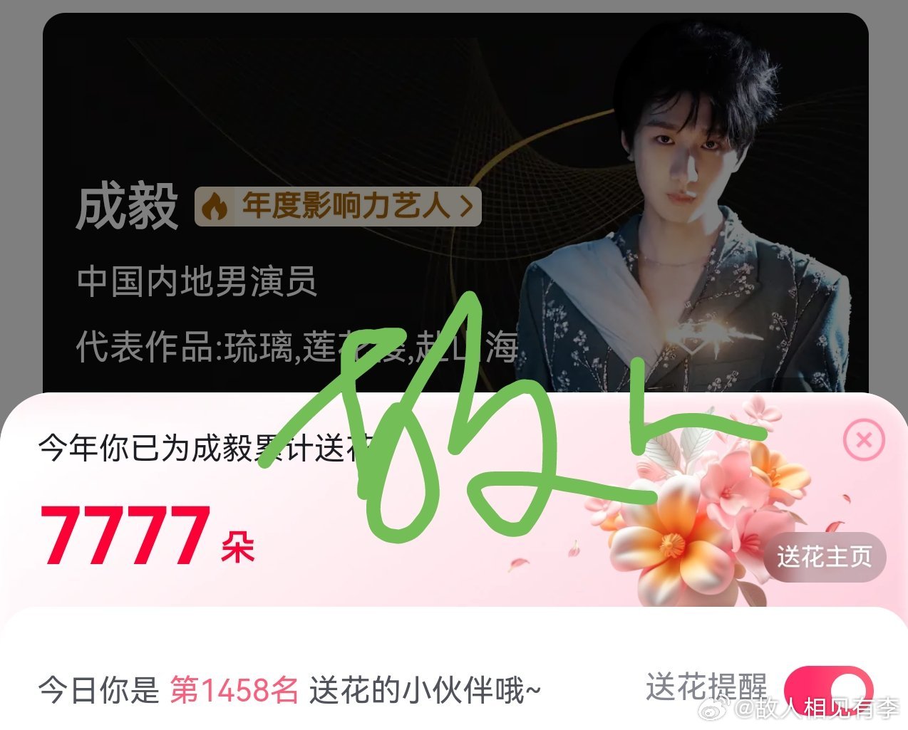 卡点啦，纪念一下今年的7777，不知不觉三年啦，每天做数据好像已经成了习惯[抱一