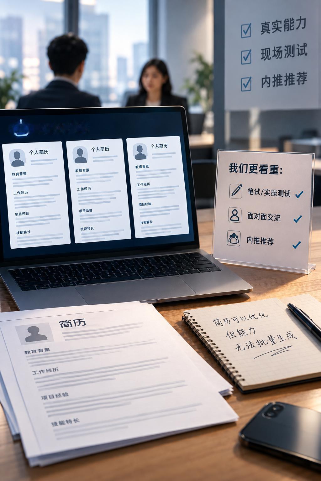 AI把简历都写完美了，企业反而开始重回笔试和内推

AI正在制造一个很反常的招聘
