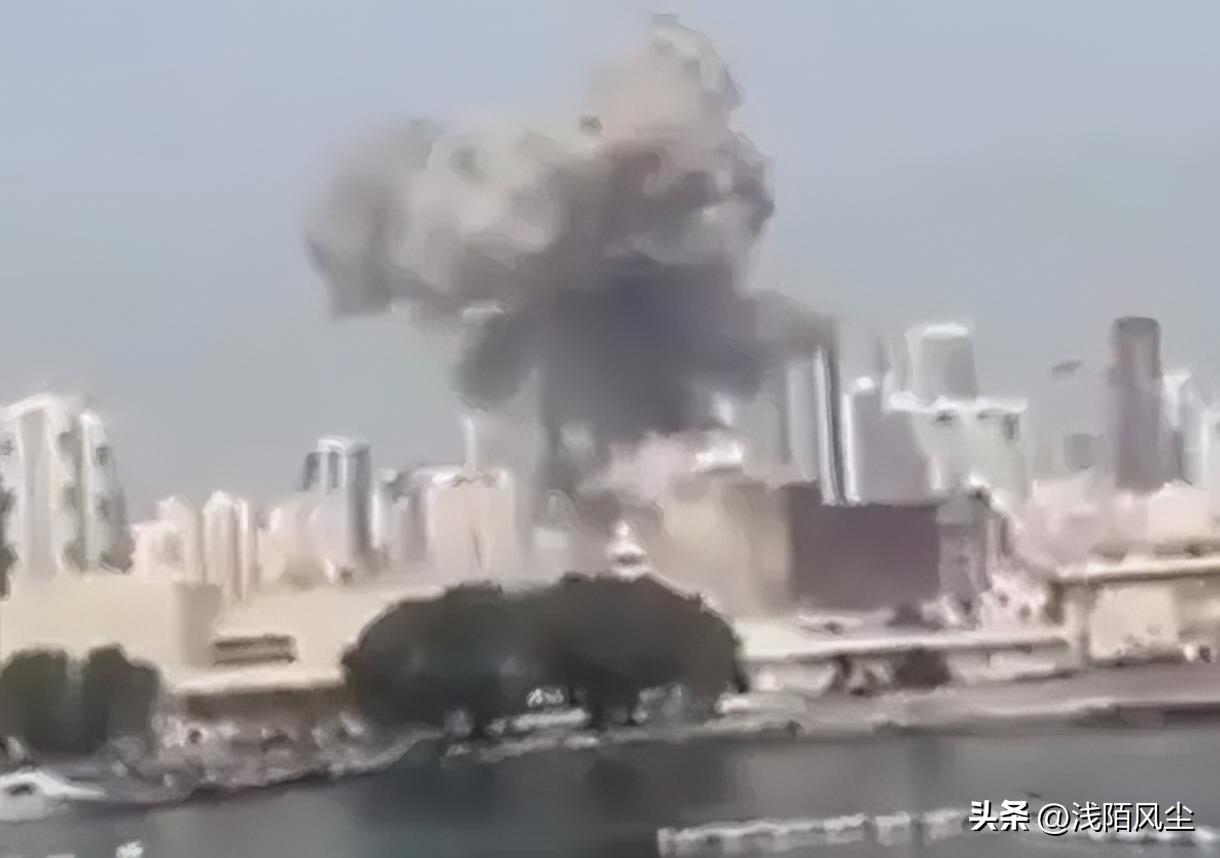 巴林的贾法勒海军基地遭到伊朗导弹袭击，这里有美国海军第五舰队总部。

伊朗电视台