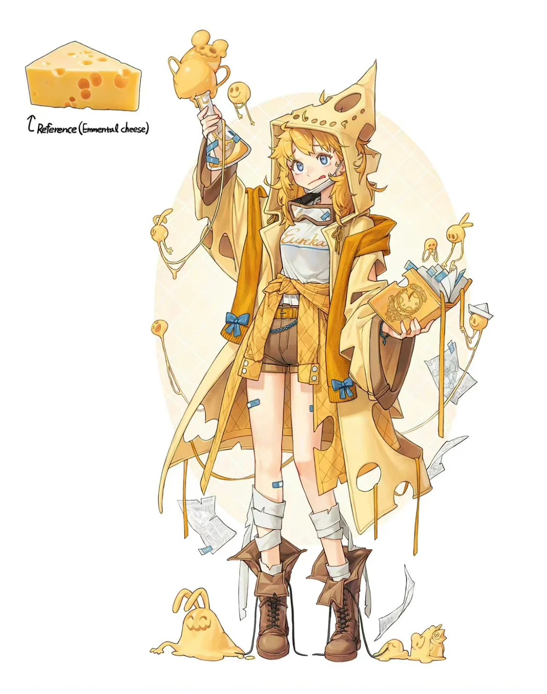 审美提升丨宝藏插画师：rinotuna万物皆可拟人，这也太美了吧！✧⁺⸜(●˙▾