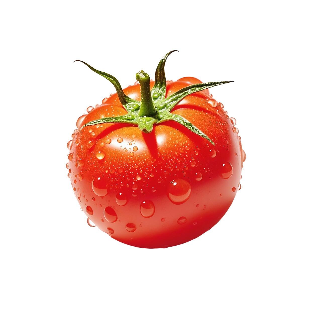 这是一颗很西红柿🍅的西红柿，
多一分则艳，
少一分则淡，
红里透粉，
粉里透红