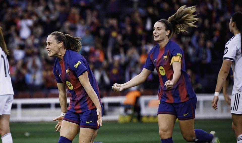 西女甲第11轮，巴塞罗那女足以4-0的比分战胜皇家马德里女足，将联赛领先优势扩大