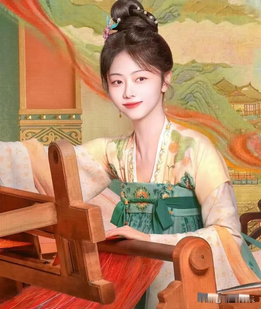 谭松韵，真是个谜！
新剧《蜀锦人家》演十几岁少女毫无违和感，
她明明已经34岁，