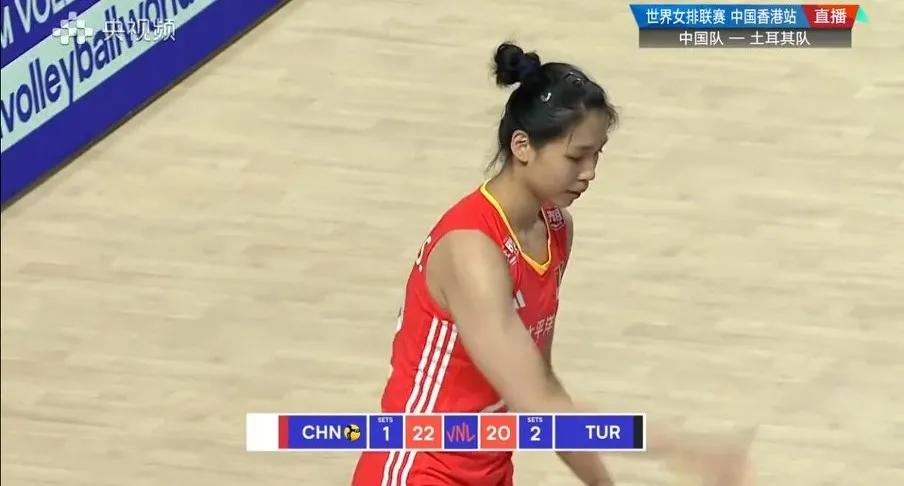 世界女排联赛中国香港站，中国女排2-2土耳其女排
第四局，中国队可以说打出了近