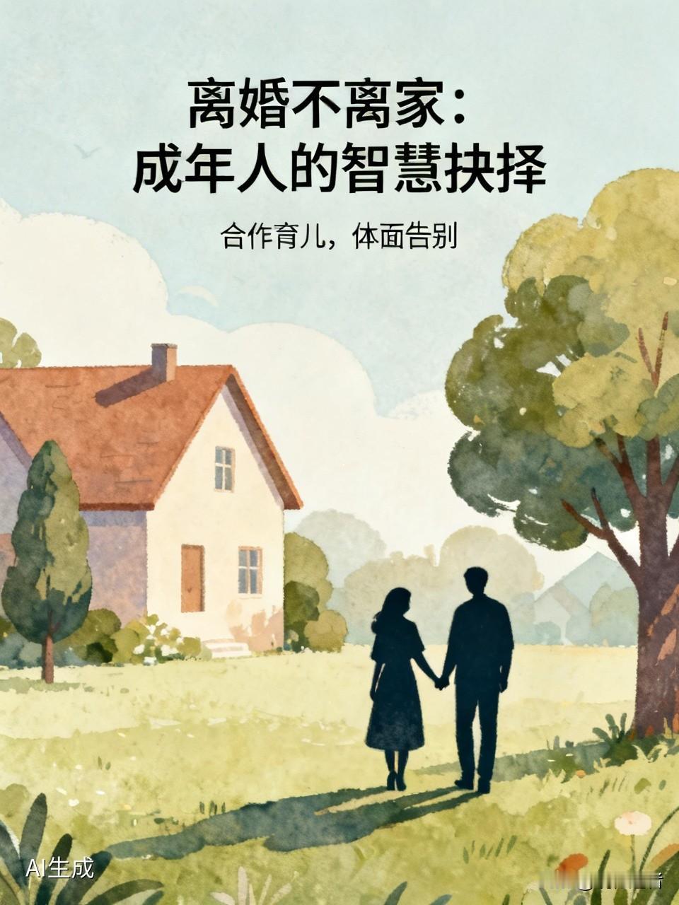 当婚姻走到尽头，离婚不离家并非软弱退让，而是成年人智慧的抉择。这需要双方以理性克