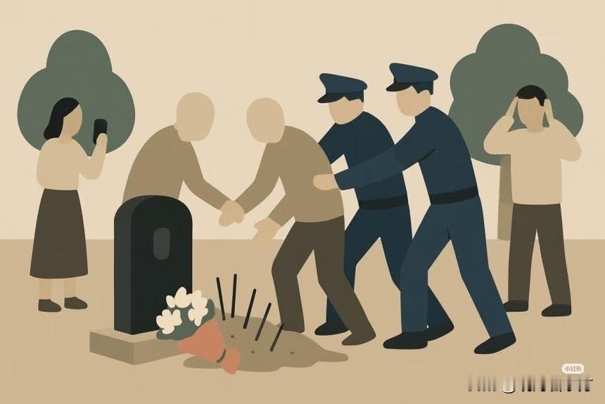 【果然极右翼都是傻瓜——韩国前总统尹锡悦父亲墓地被钉入30厘米铁钉】

两名70