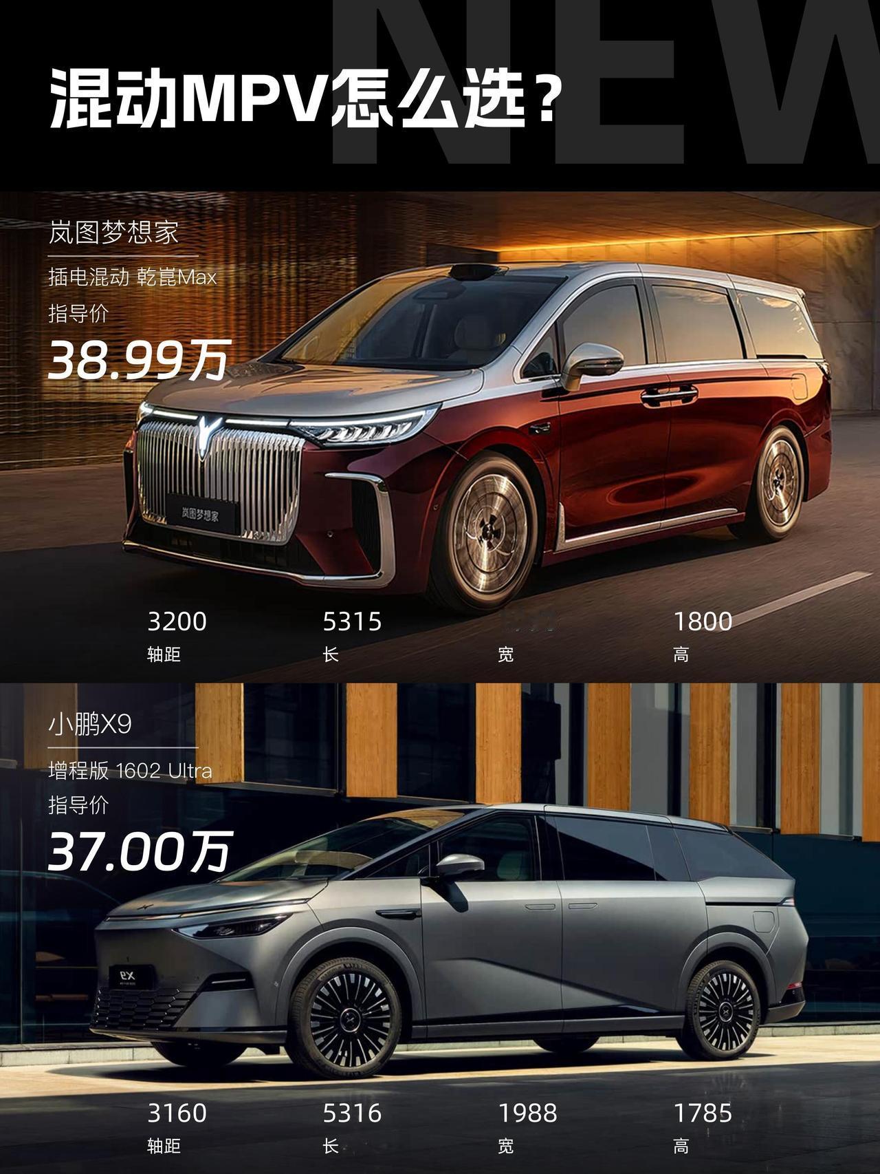 老话讲鱼和熊掌很难同时拥有，三十五万价位混动MPV如今分成两种截然不同的取向，岚