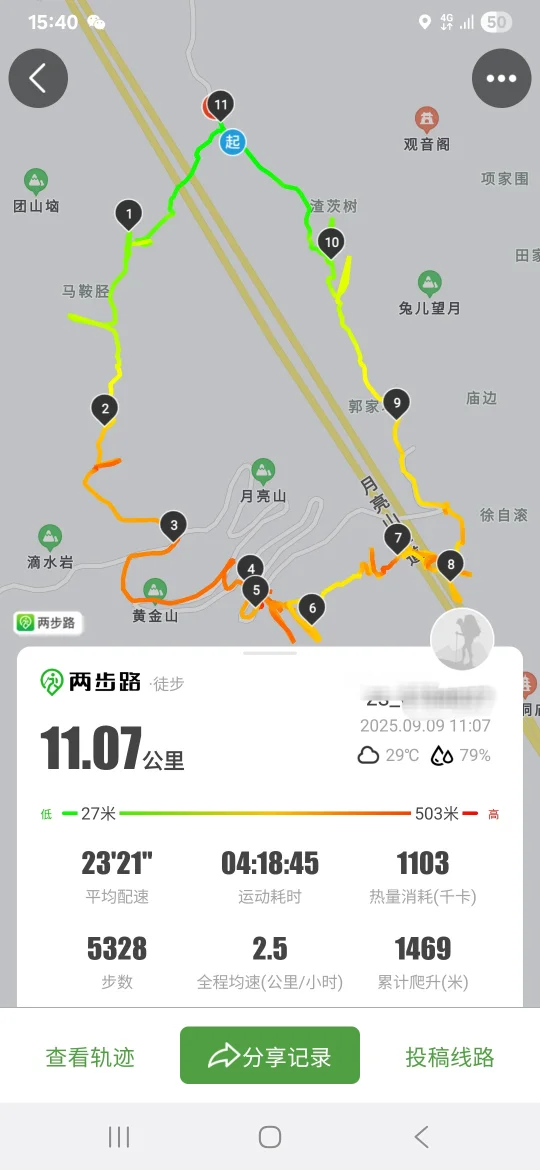 Whv退休生活每周一山——黄石管子道