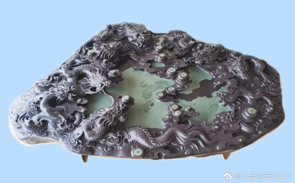 【精品展示】（二）砚台系列（6）：苴却砚❶～～张加龙作品⑮。与师友们分享，一手货