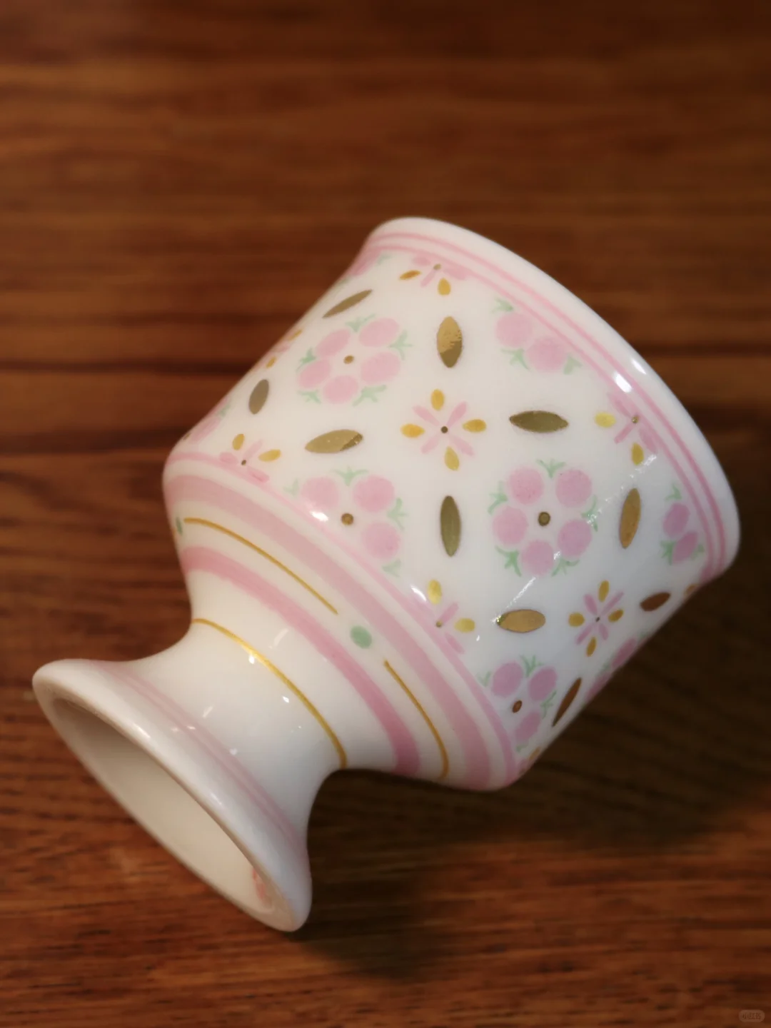 新品预告｜一只小容量Q萌的粉团花高足杯