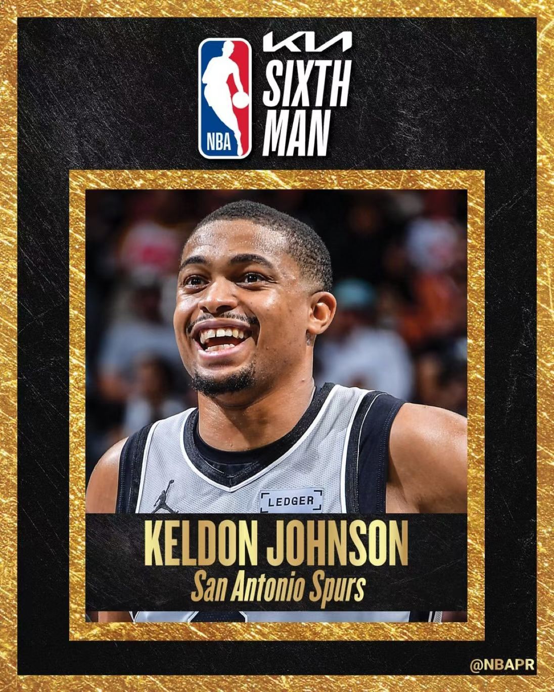 中乔代言人约翰逊获得了最佳第六人 