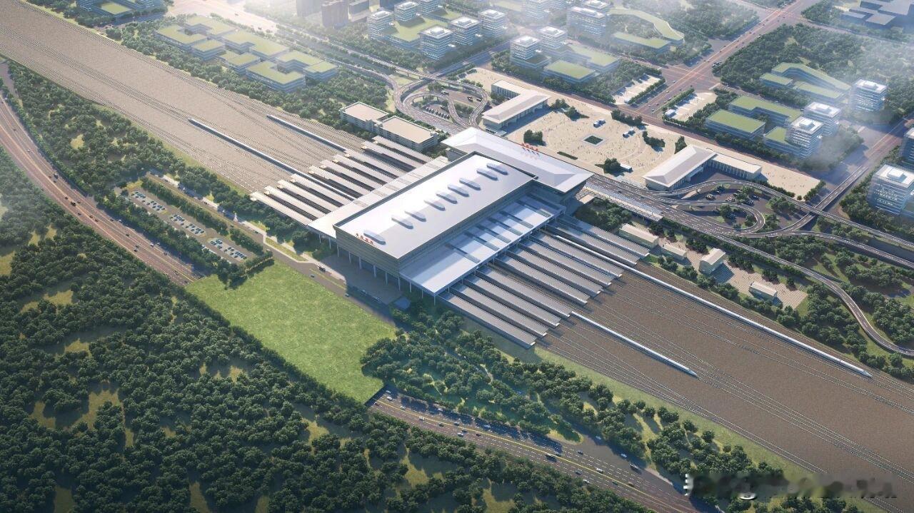 站场规模10台22线！这座车站扩建站房雏形已现
目前，该工程的主体结构已完成封顶