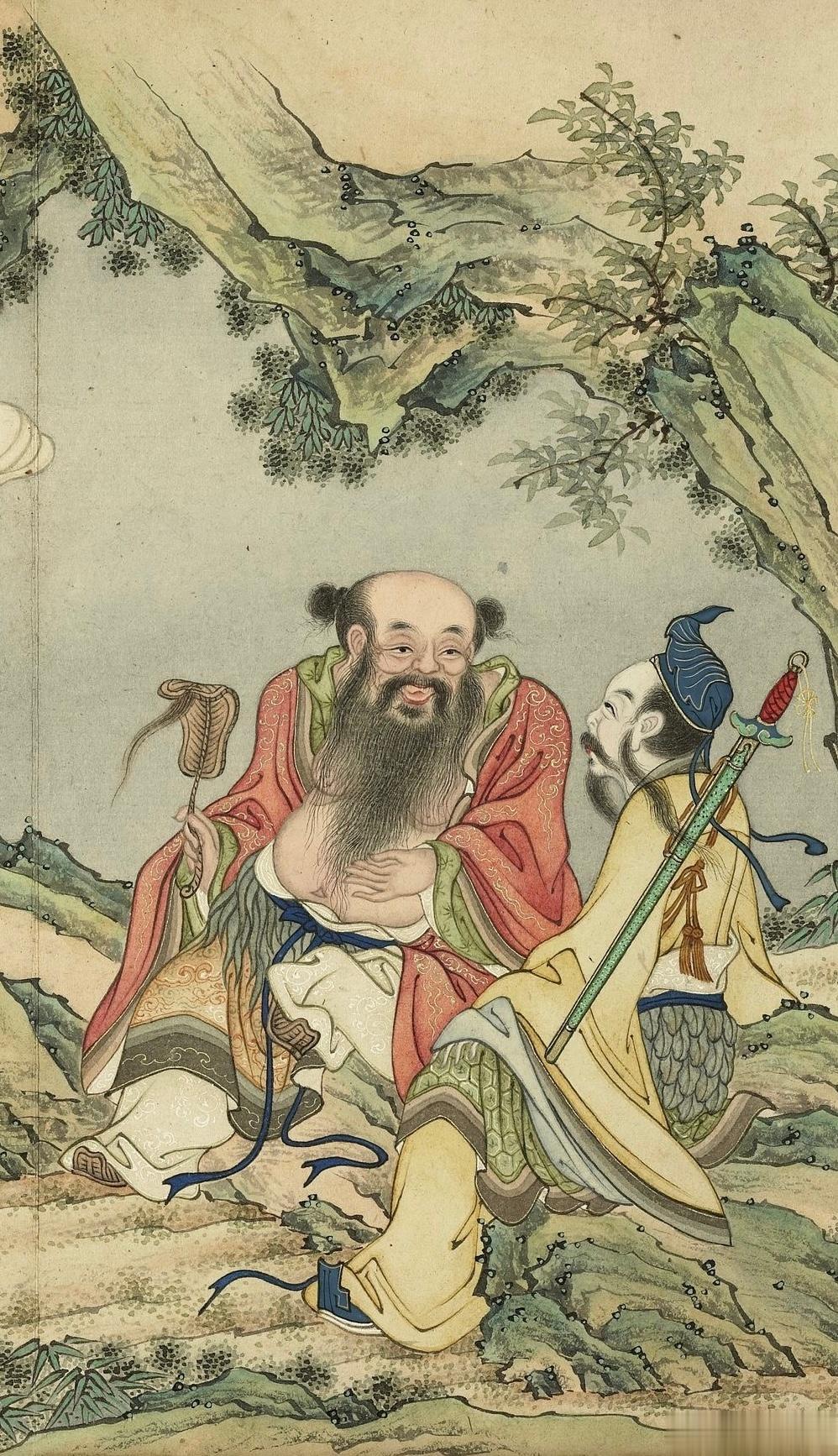 这种麈尾到了晚近也是棕毛做的吧 ​​​