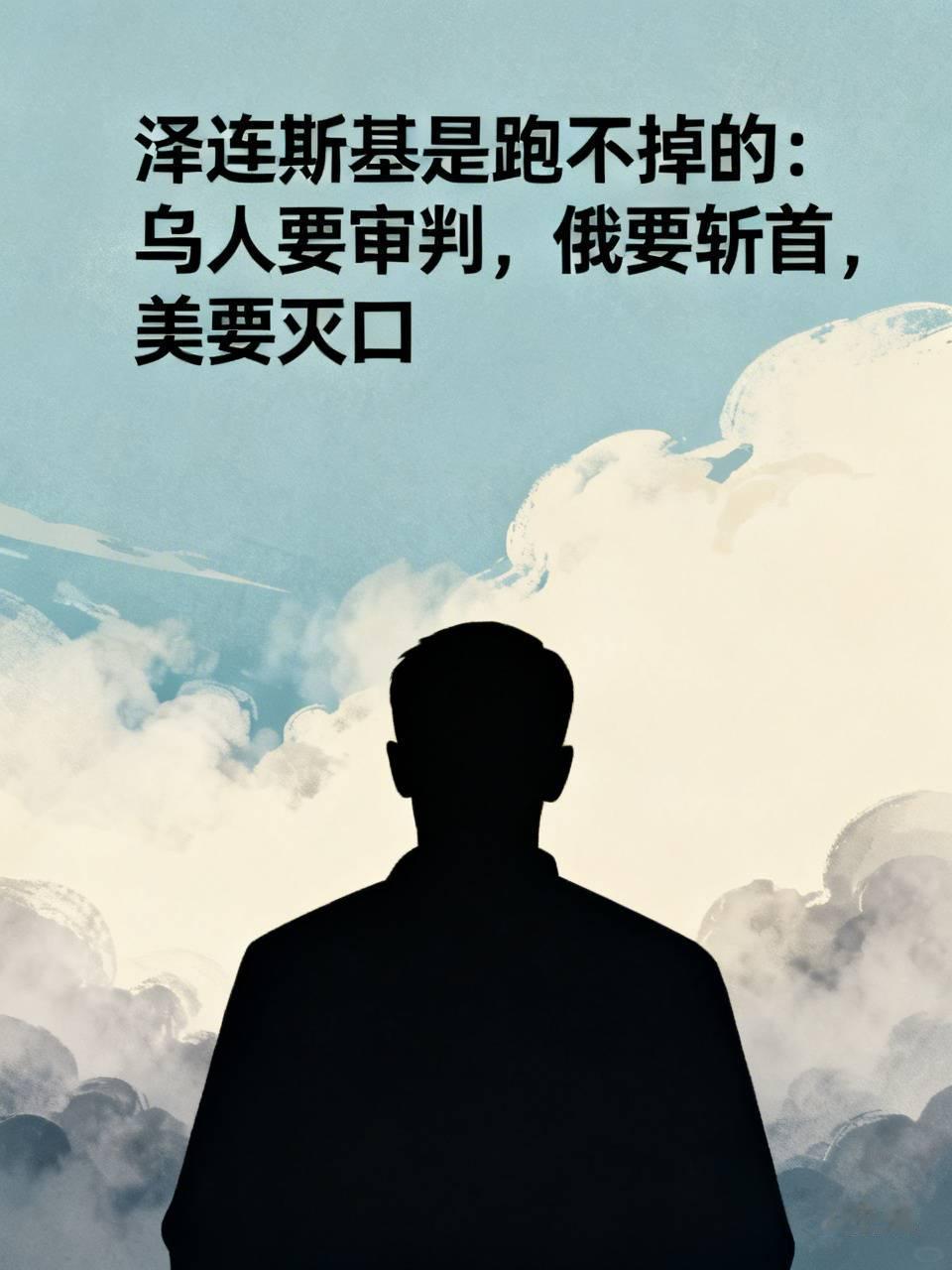 泽连斯基是跑不掉的：
乌人要审判，
俄要斩首
美要灭口