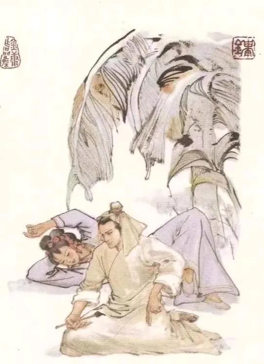 金庸武侠插画，这是哪一对情侣，竟然生活的如此悠闲自在，大家有知道的吗？