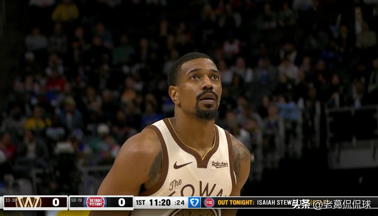 勇士大将梅尔顿的表现真是惨不忍睹！在今天勇士客场以101：115输给活塞的比赛中