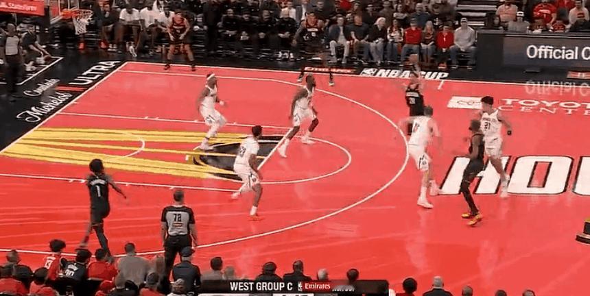 追分全得看谢泼德，底角三分稳稳命中，火箭也有库里



谢泼德表现很棒，本场前两