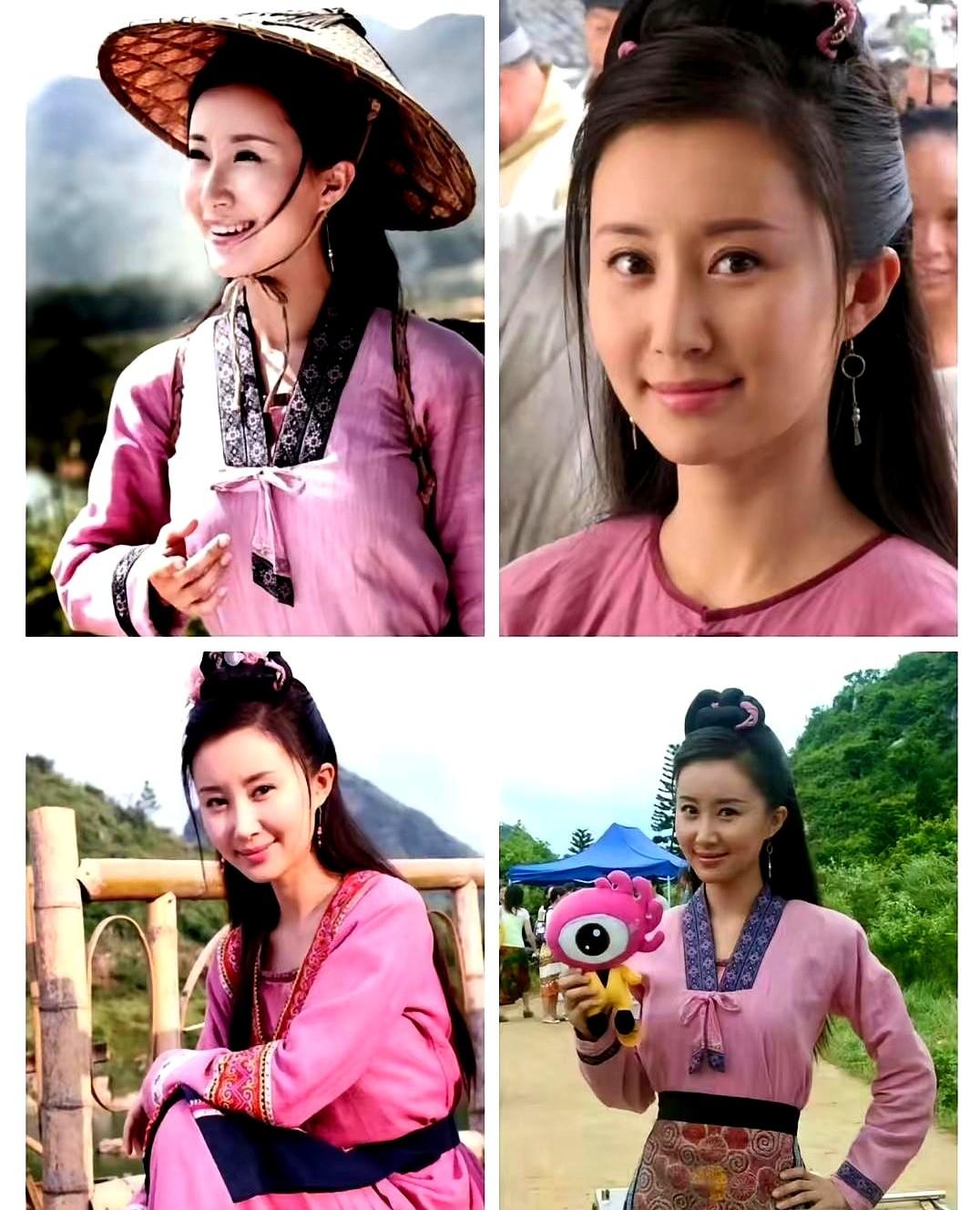 这剧积压了16年！

2010年，23岁的舒畅在广西漓江边拍《刘三姐》，穿着蓝布