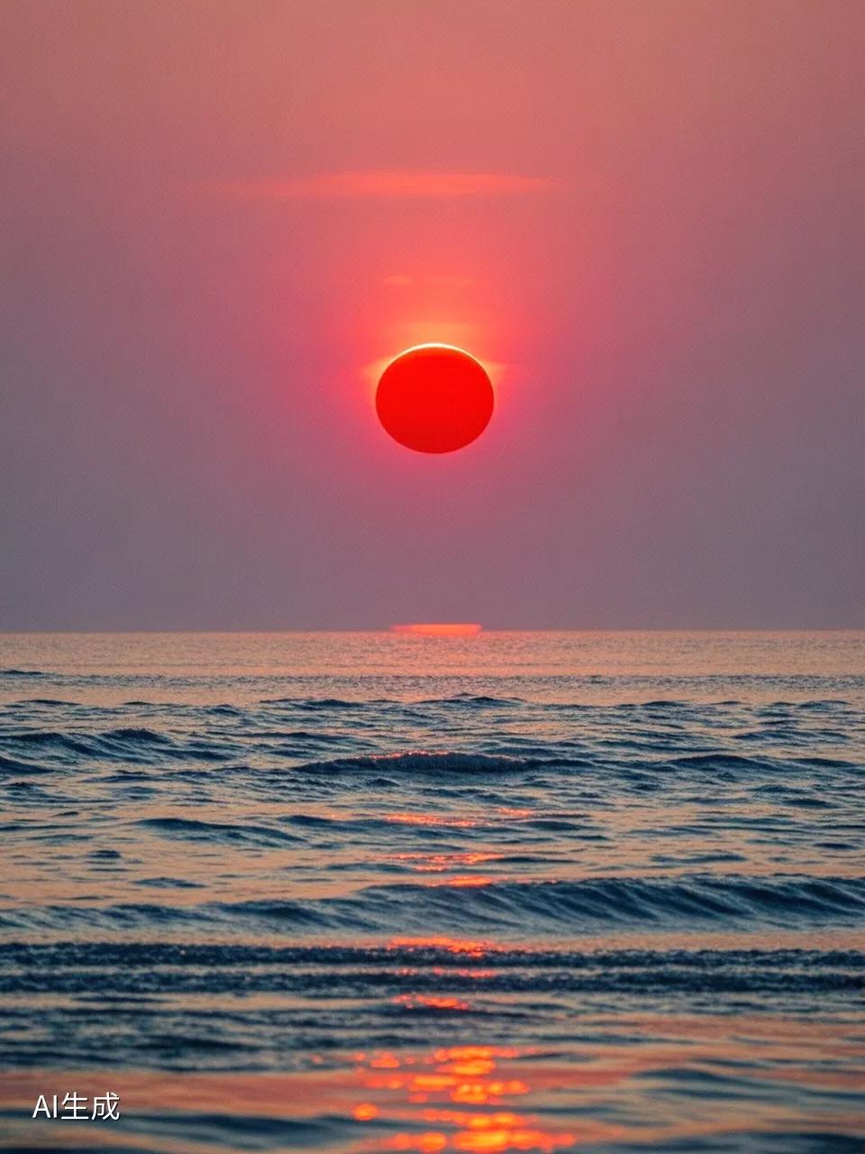 一轮红日出东方，光芒万丈照四方。中国正如红日升，千秋万代更辉煌！