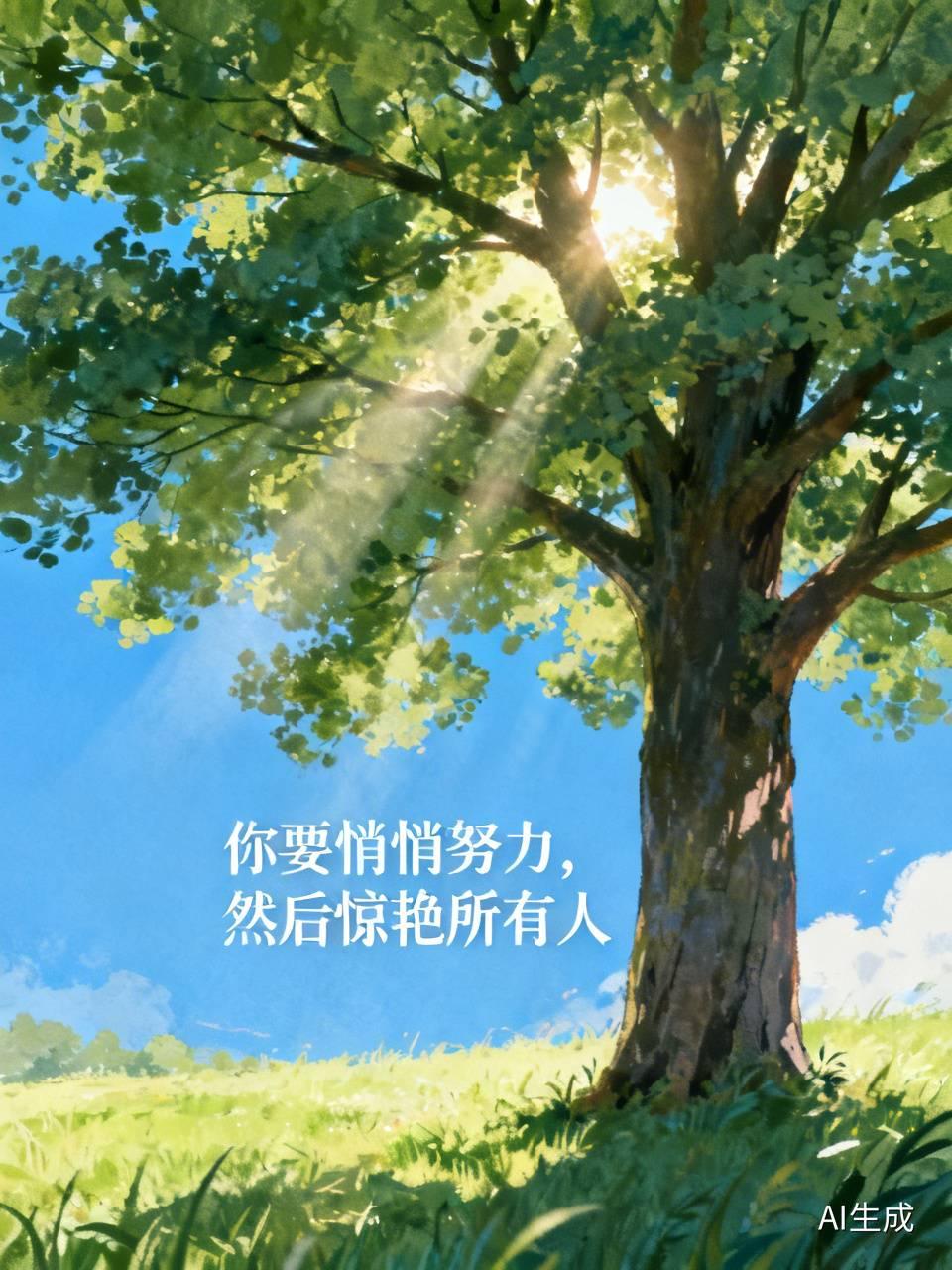“你要悄悄努力，然后惊艳所有人”，这话太对了。下定决心要做的事，真没必要到处宣扬