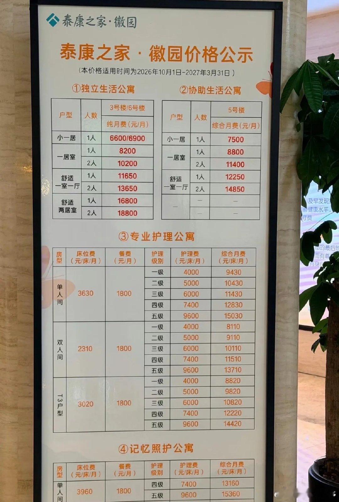 看看养老公寓价格，你住的起吗 ​​​