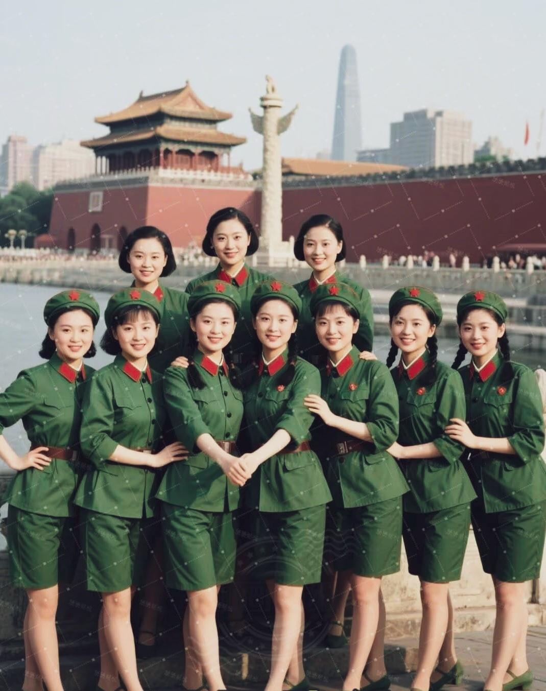 女兵，女兵，我们相聚在北京…
八一女兵 北京女兵