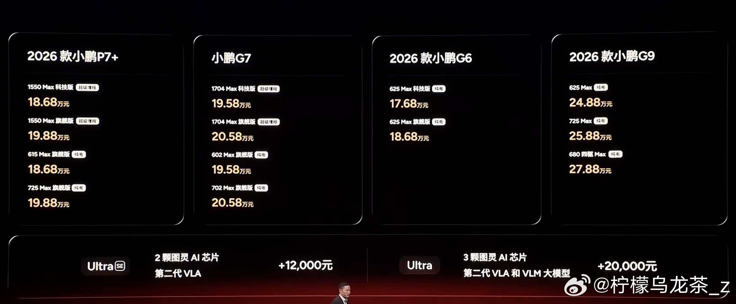 2026款G6、G9、P7+都会是全球车！G6、G9基本上保持了增配不加价的策略