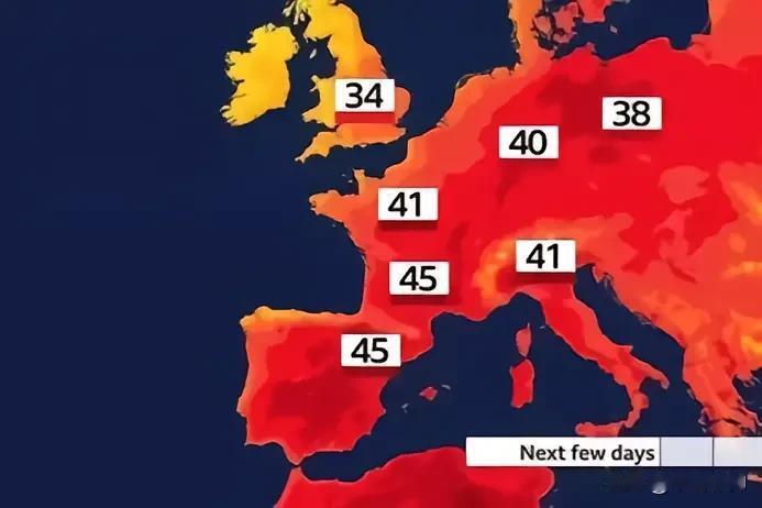 奇怪吗？今夏欧洲热死人了，中国气温却很凉爽！
今年夏天的气候很反常，尤其是欧洲不