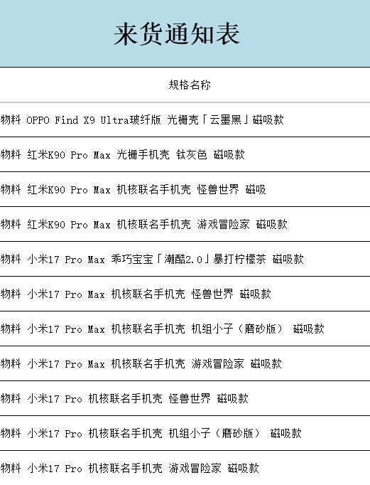 今日到货清单来啦🧾正在拍摄实拍图中，预计下午15:30正式上线⏰有你心仪的款式