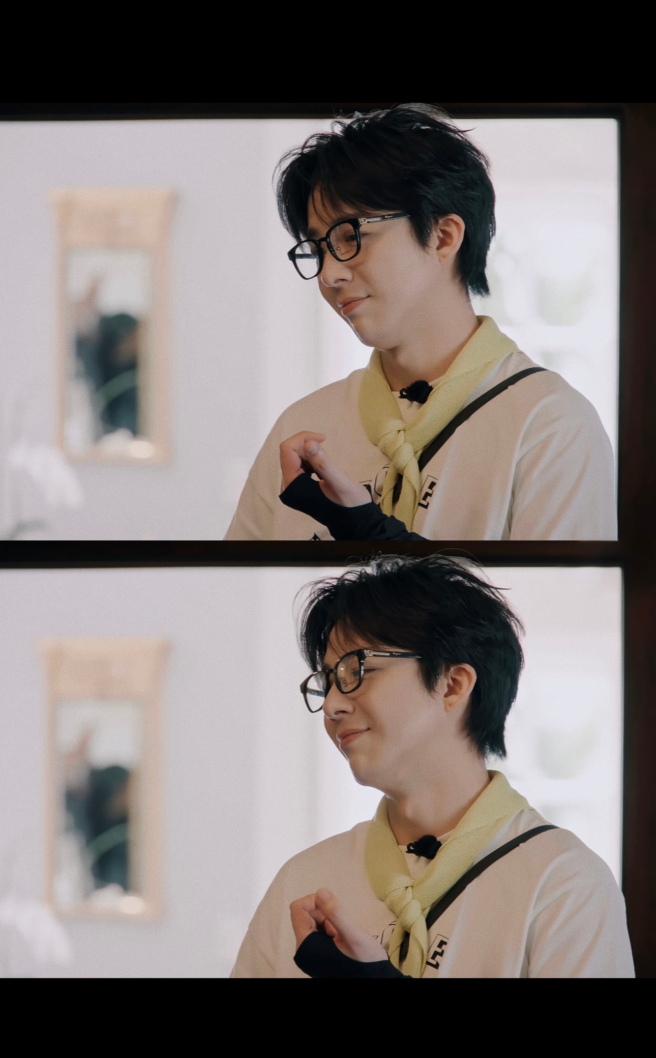 深邃的眼眸映出内心温柔的坚定，不羁与狂野的少年心性，沉稳内敛的成熟魅力，集唱功与