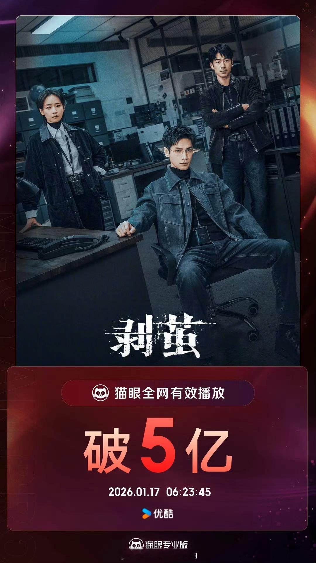 罗云熙《剥茧》全网有效播放量破5亿🎉 