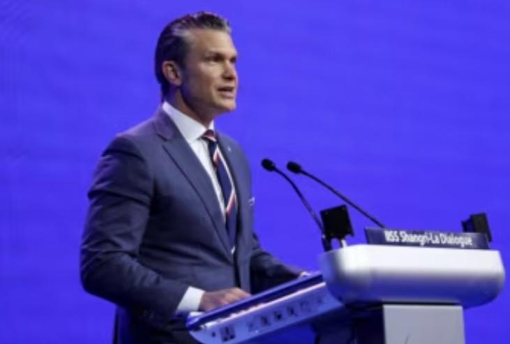 美国战争部长皮特·海格塞斯(Pete Hegseth)星期六(5月30日)在印太