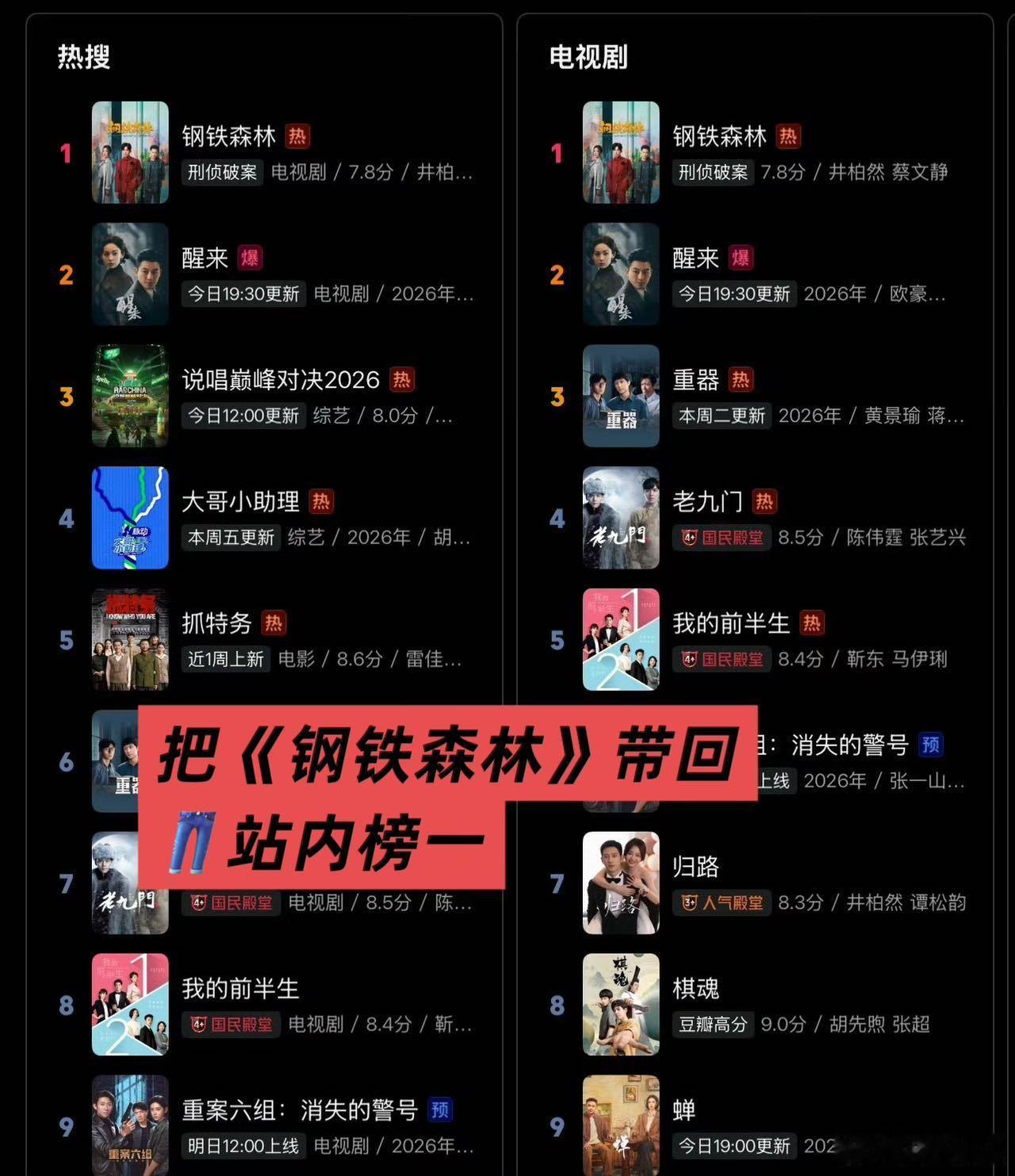 井柏然[超话]井柏然 扛剧 井柏然赋予栾念内敛又深情的特质，人物立体鲜活，也让整