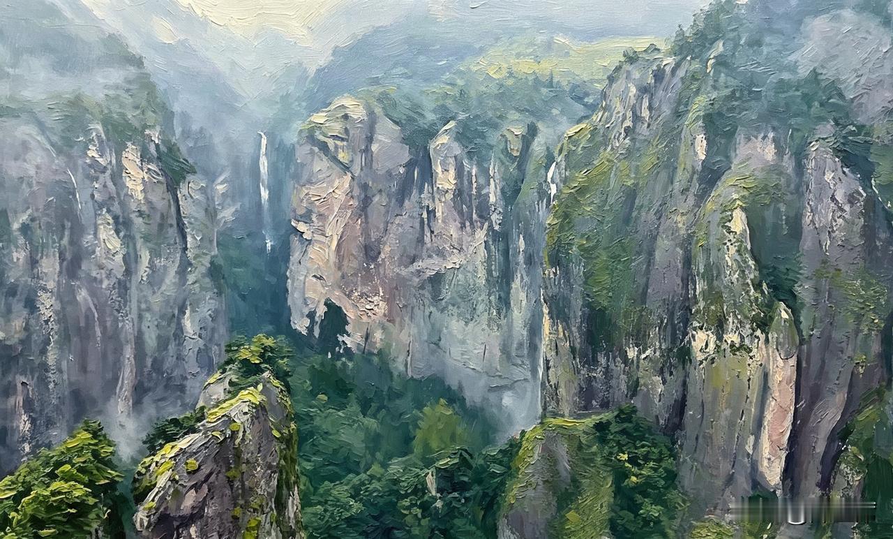 晒图笔记大赛晓雾初收，朝光漫入深林。熹微天光洒向层叠青山，溪面浮起淡淡水汽。飞鸟