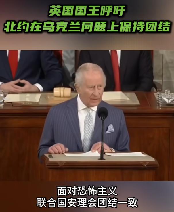 当地时间4月28日，英国国王查尔斯三世在美国国会发表讲话，呼吁北约在乌克兰问题上