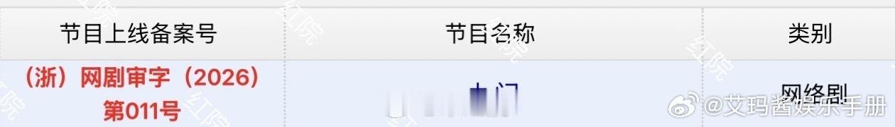 陈伟霆、曾舜晞、陈瑶《九门》今日过审下证，你期待这部剧吗？九门下证