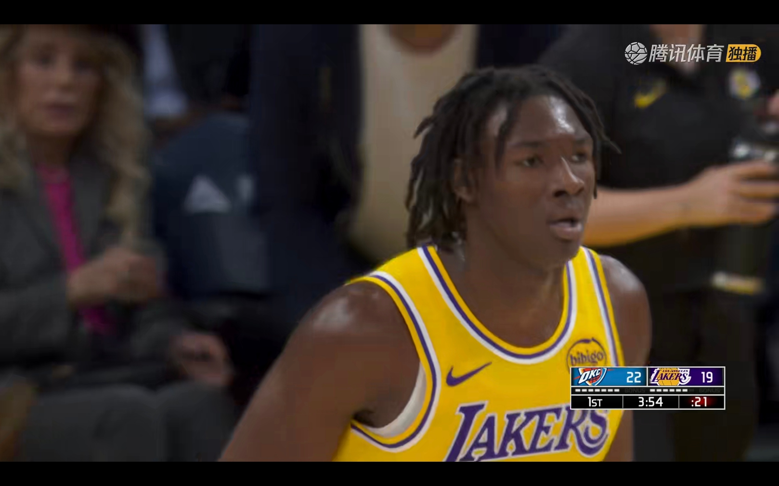 阿杜！三分手起刀落雷霆vs湖人