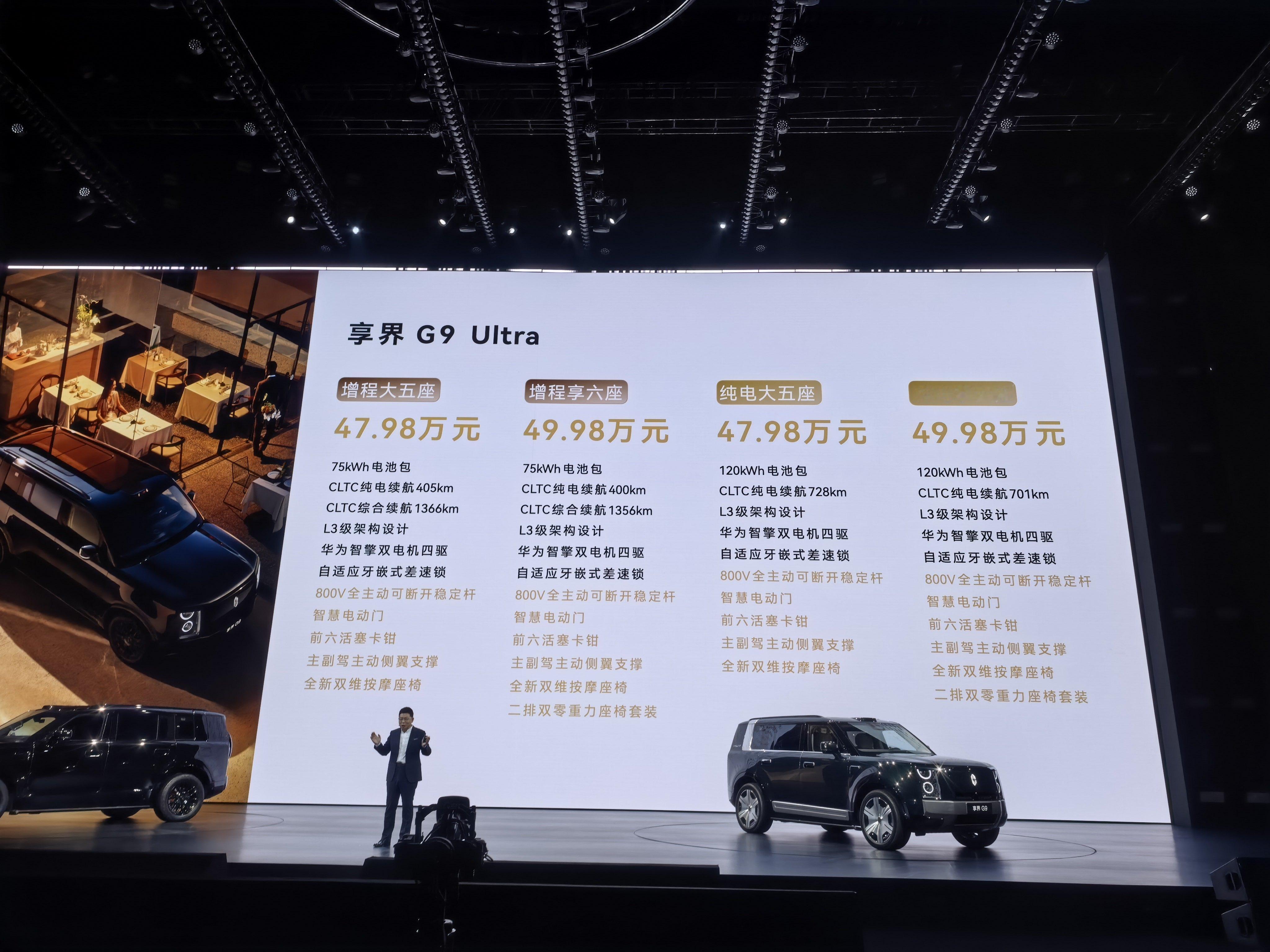 价格前瞻没问题，小订价格减一万，ultra版及以上 增程和纯电同价，诚意不错大定