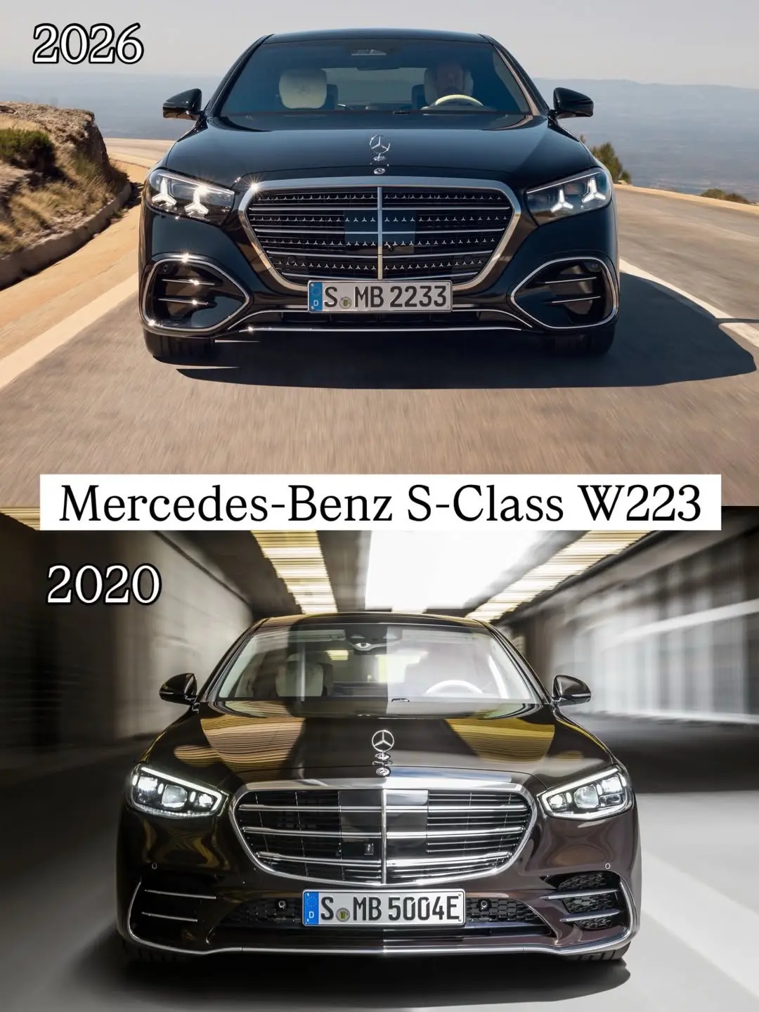 2020款梅赛德斯奔驰S对比2026款梅赛德斯奔驰S 你更喜欢哪款？