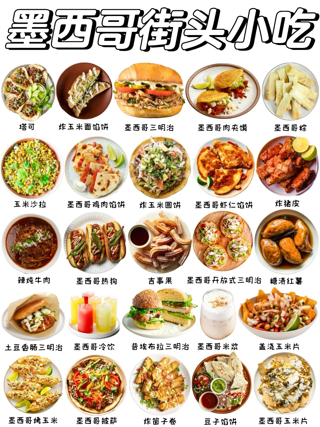 墨西哥必吃街头美食有哪些❓