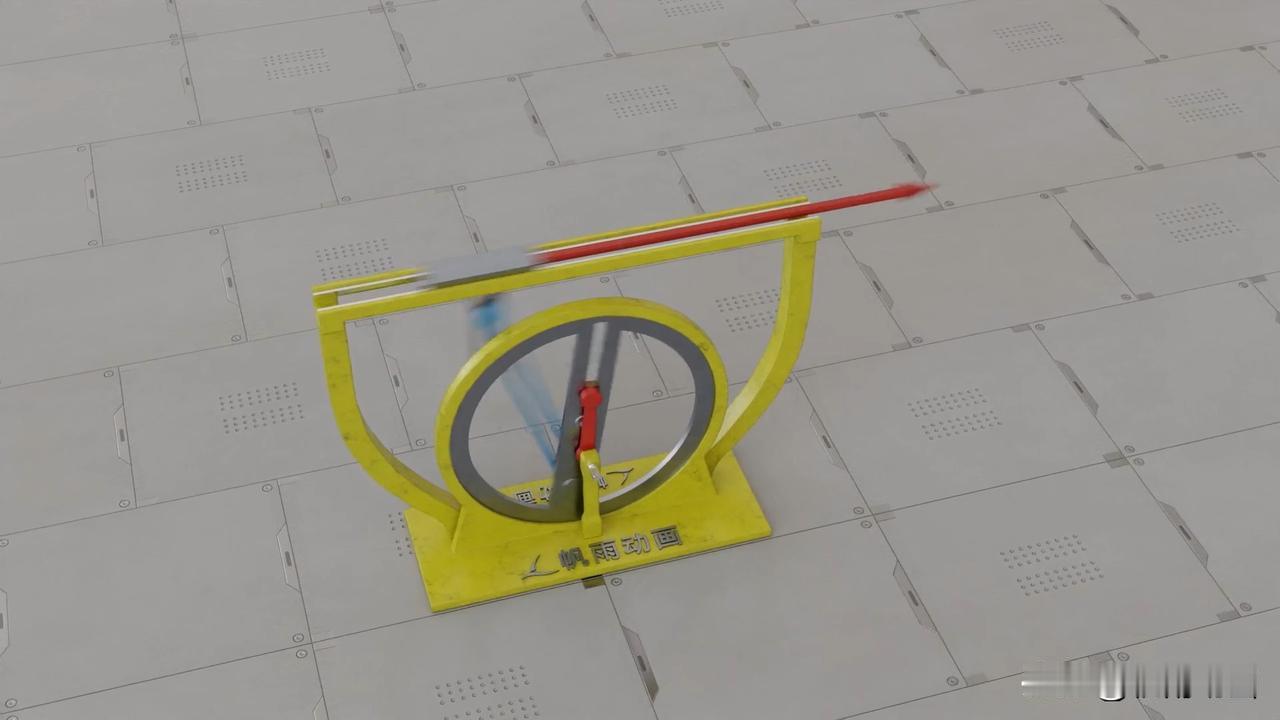 曲柄摇块突进往复运动机构
首先，这个机构使用了一个曲柄滑块，不同的是这个曲柄滑块