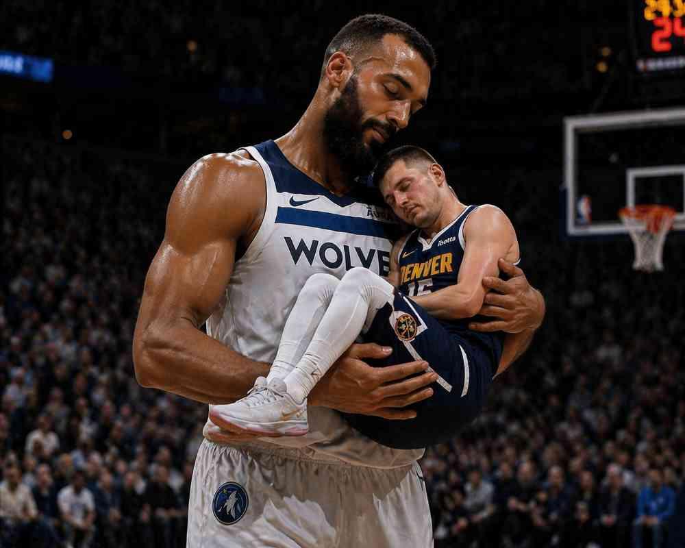 不可思议！戈贝尔竟然成功防住了约基奇！

森林狼中锋戈贝尔虽然是多届最佳防守球员