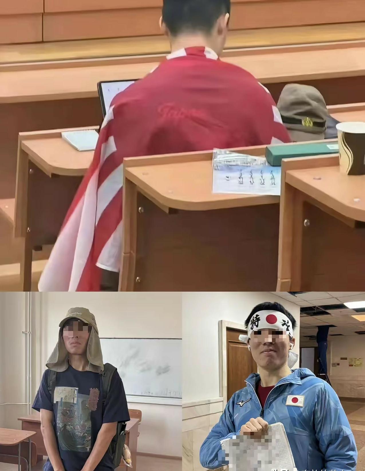 岂止是 “精日”，可能涉嫌违法犯罪！
莫斯科国立大学一名中国留学生，在课堂公然身