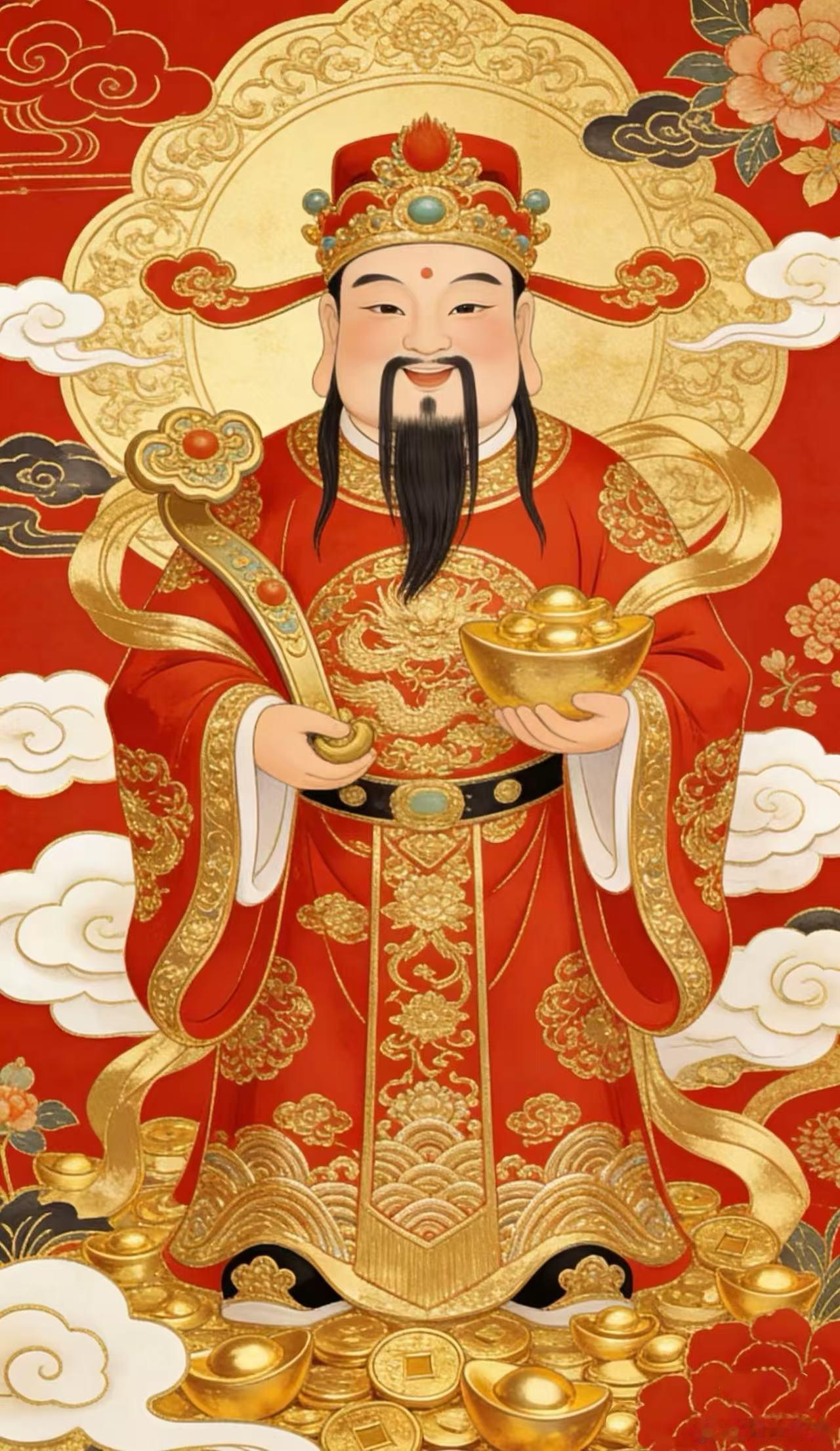 财神到🙏 愿财神护佑财运通，钱财广进不缺福，事业顺利无阻碍，前程似锦路光明，家