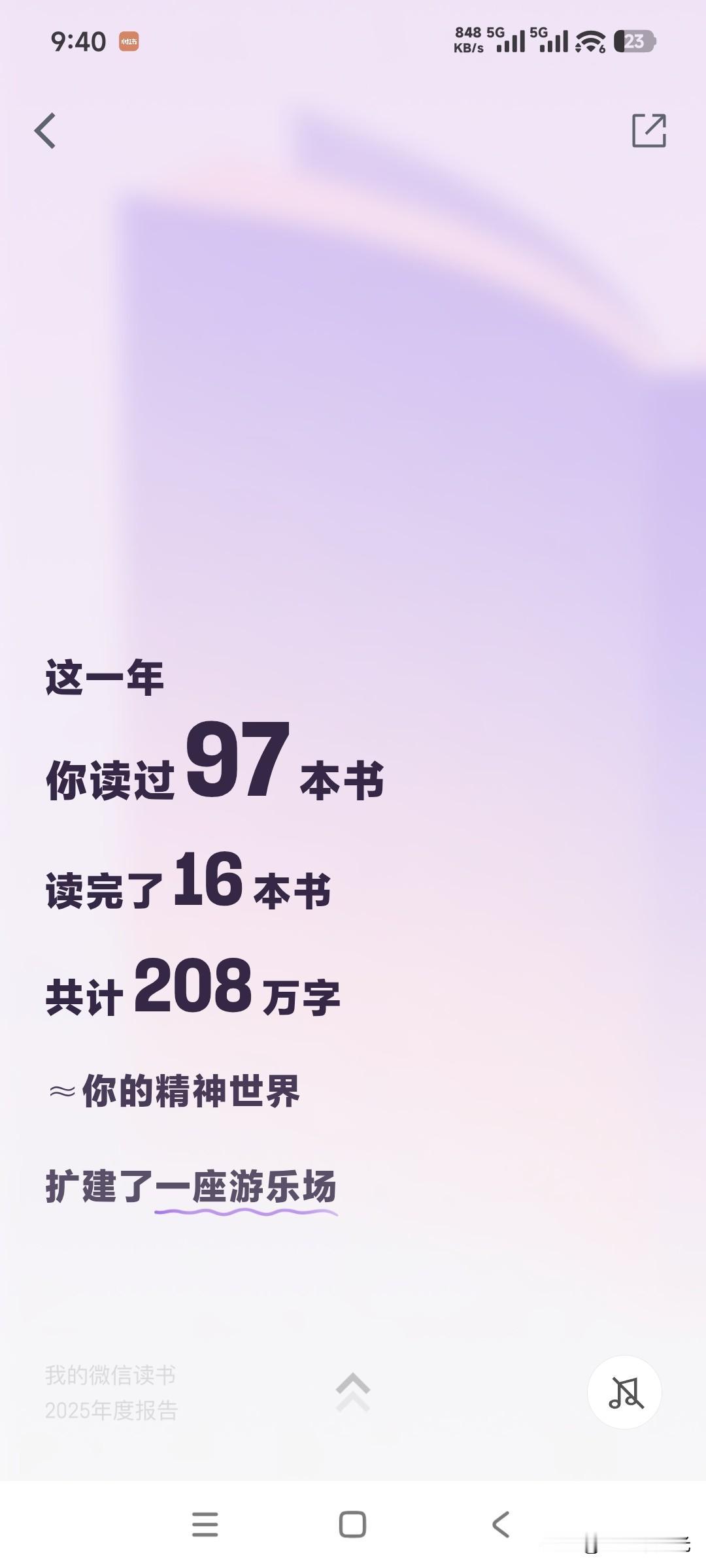 今年感觉读了很多书
但是微信读书年度报告却是狠狠打脸了
原来这一切只是自我安慰