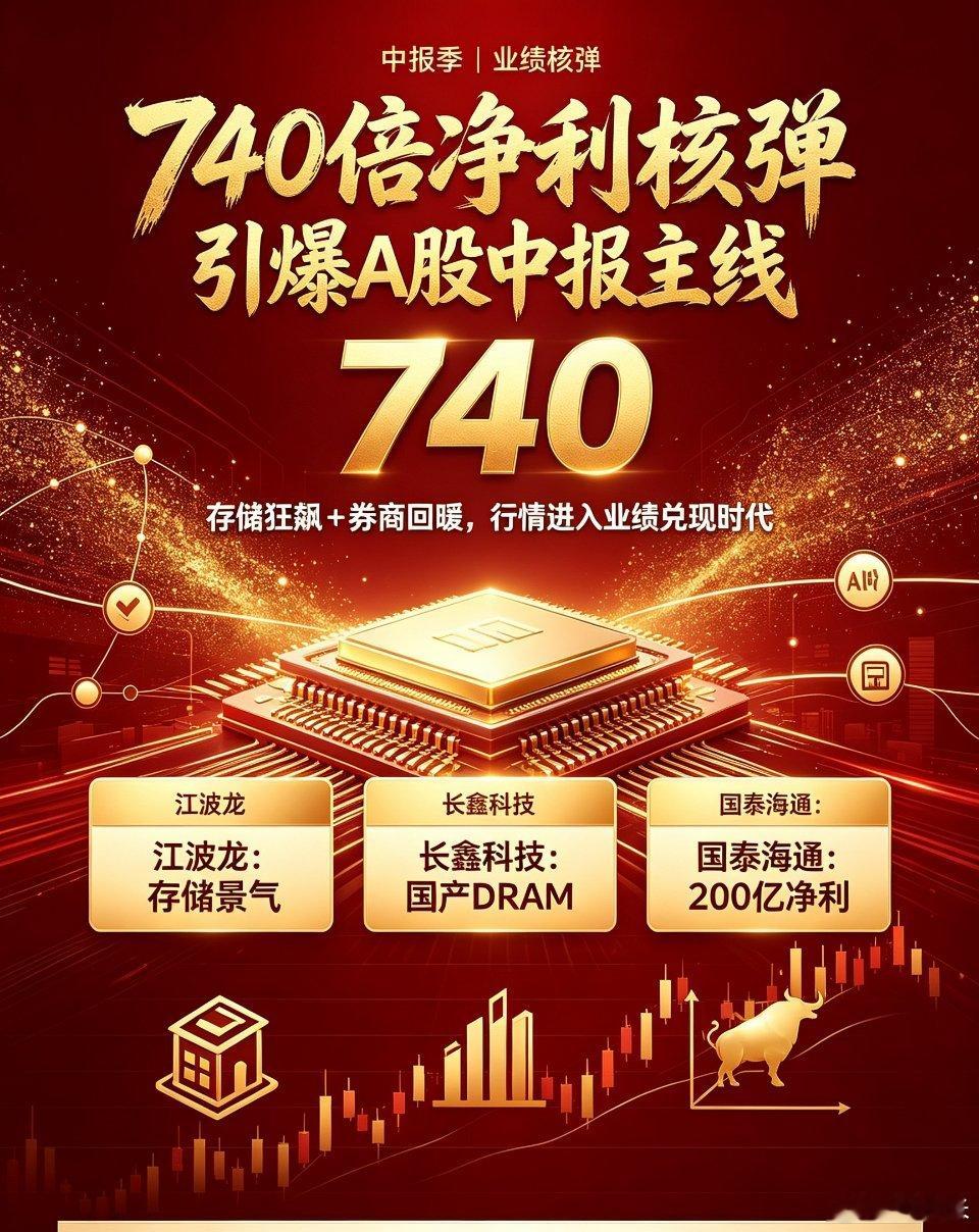 740倍净利预增、612%营收狂飙、200亿半年净利核弹炸响，2026年A股中报