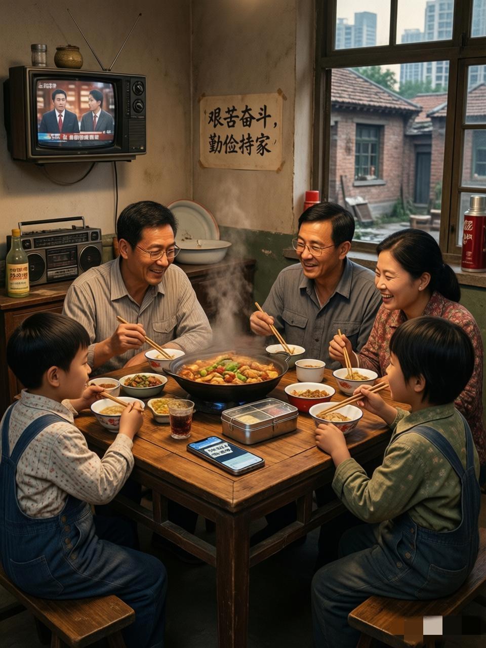 考考你们的眼力，我敢说，这张80年代照片里有四处不符合年份的地方，谁能找出来，我