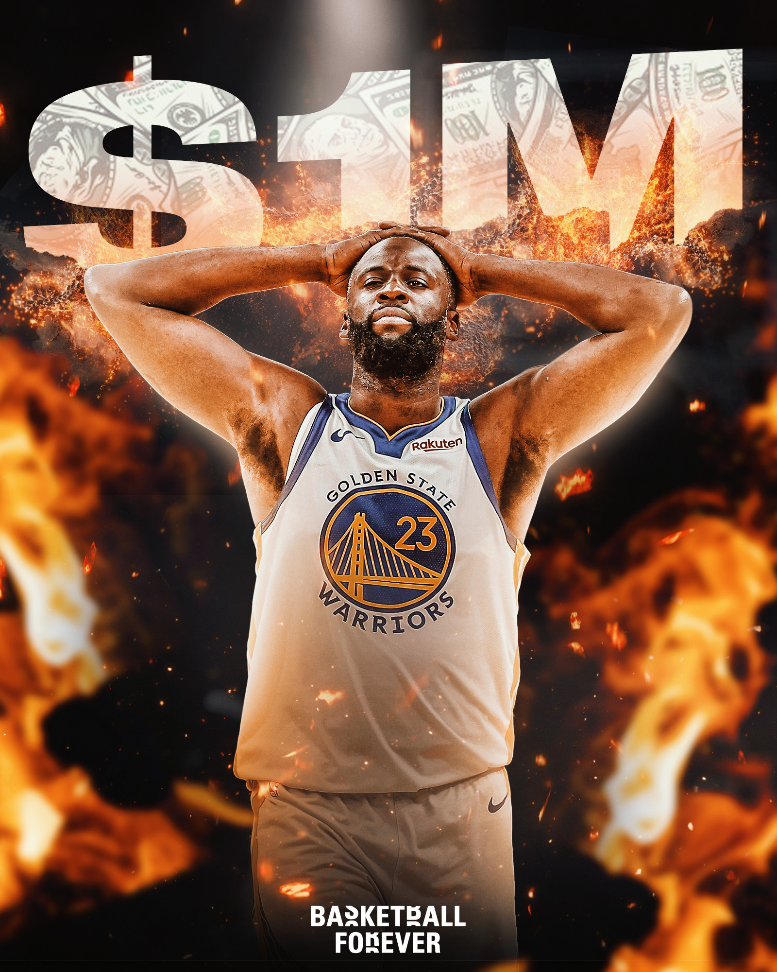 格林生涯总罚款已经超过100万美元，这些钱都去了哪里NBA