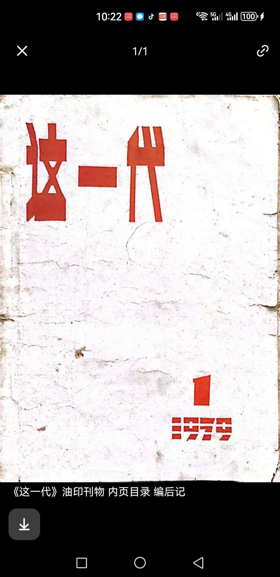 谁还记得当年《这一代》诗刊 ，豪横的武大以及高伐林王家新？

 
一本油印校刊。